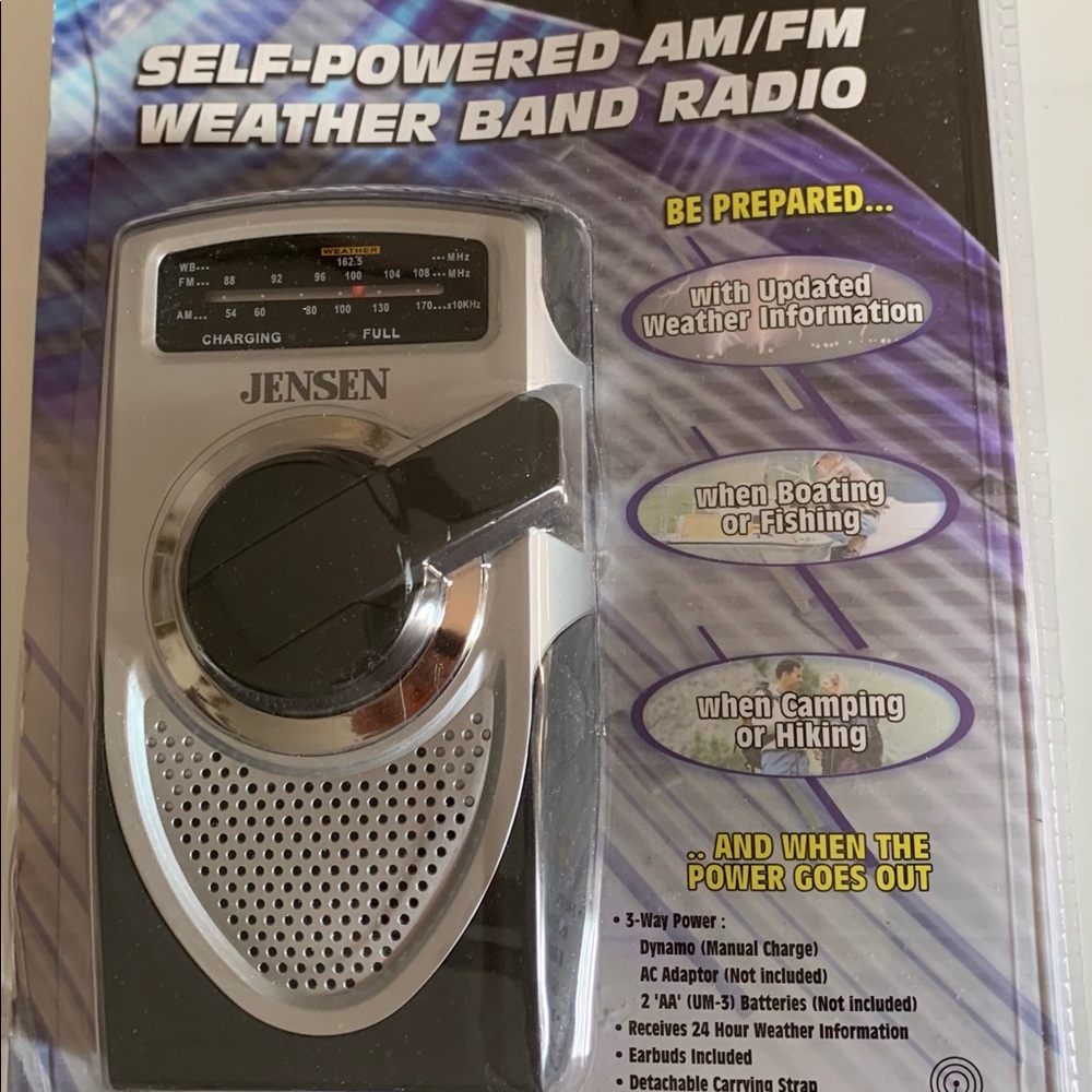 Like New Self Powered Weather AM/FM Band Radio